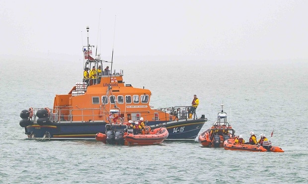 The four RNLI lifeboats from Margate and Ramsgate (RNLI Margate)